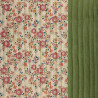 Printed Quilted Double Gauze OSCALIA / DGG UNIE Pebble / Fern